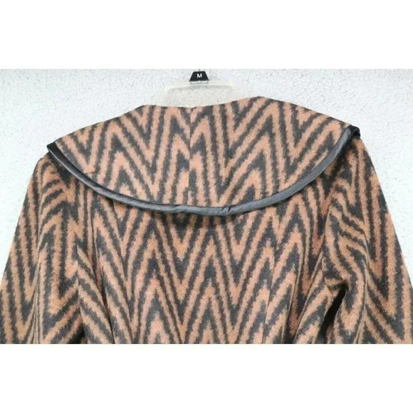 Soft Surroundings Chamonix Duster Black Brown Chevron-PXS-Wool Blend-New w/Tags - Picture 8 of 10